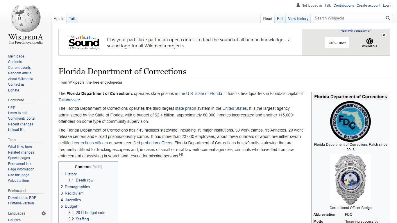 Florida Department of Corrections - Wikipedia